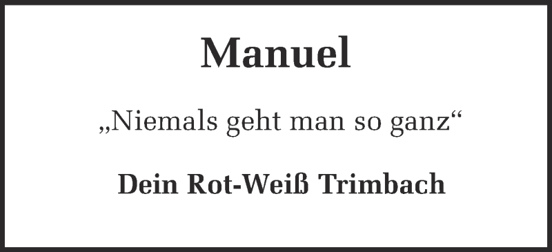  Traueranzeige für Manuel Nollenberg vom 01.12.2015 aus Münstersche Zeitung und Münsterland Zeitung
